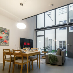 Bauhaus duplex loft with private garden and terrace in Vienna Floridsdorf, built 1931